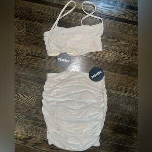 Baby boo champagne glitter 2 piece set